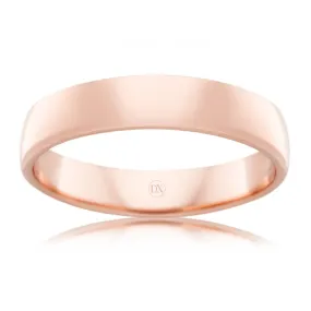 Soft Dome 4mm - 18ct Rose Gold