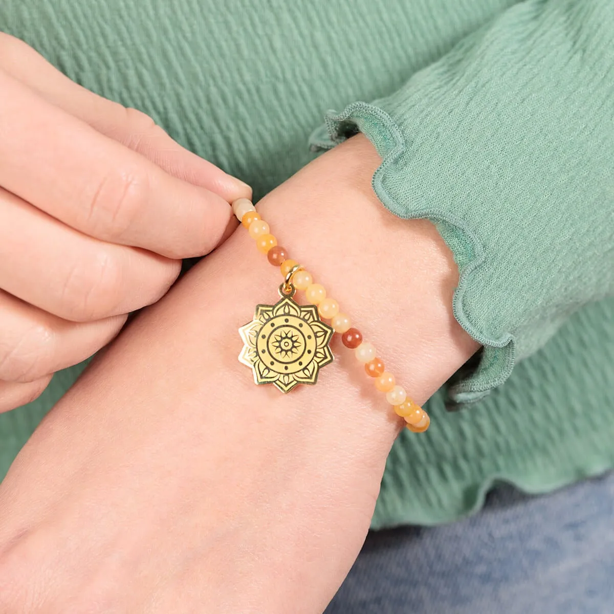 Solar Plexus Chakra Stretch Bracelet