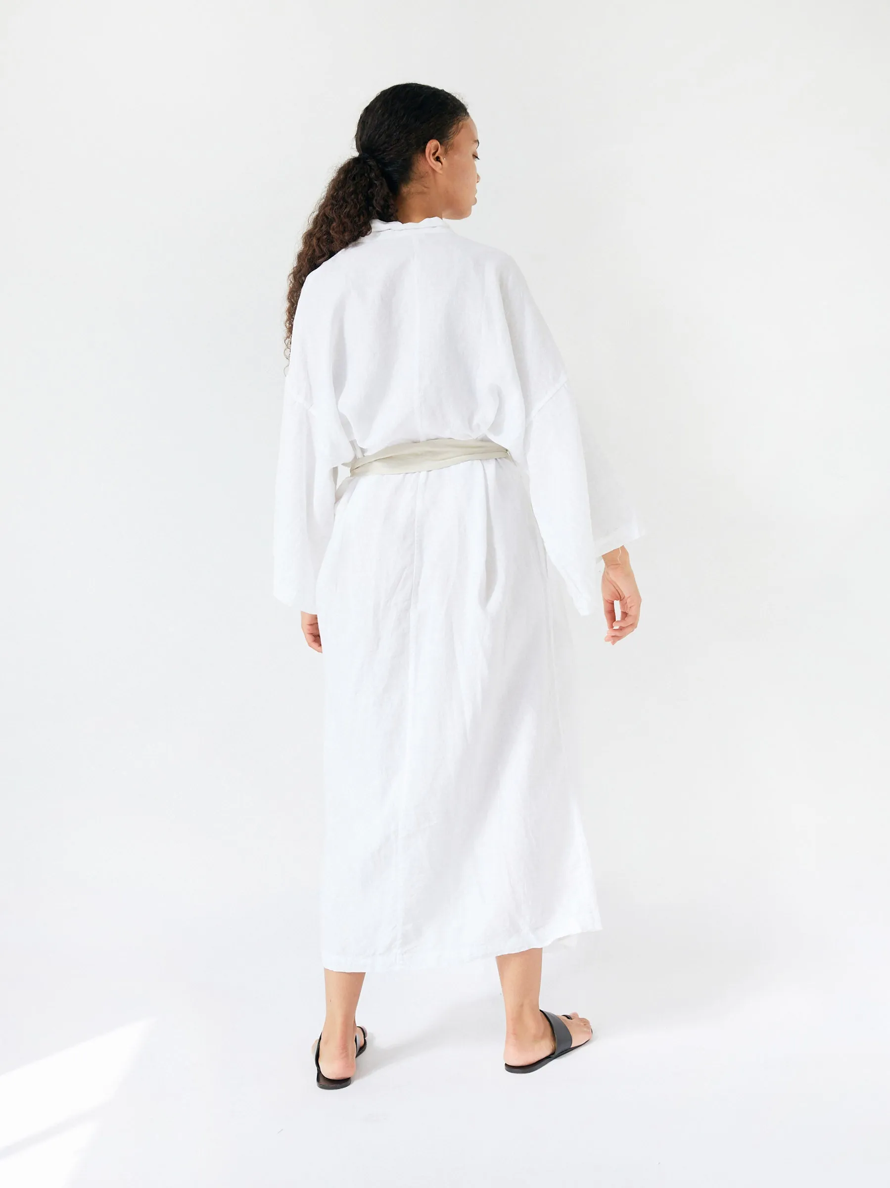 The 02 Full Length Linen Robe