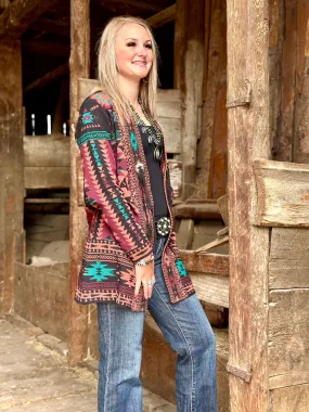 The Jackson Hole Aztec Concho Sweater Cardigan