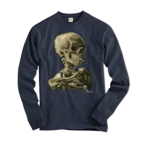 Van Gogh Skull of a Skeleton With Burning Cigarette 1886 Long Sleeve Shirt