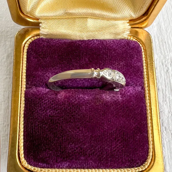 Vintage Five Diamond Band Ring