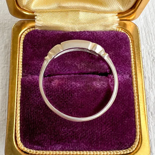 Vintage Five Diamond Band Ring