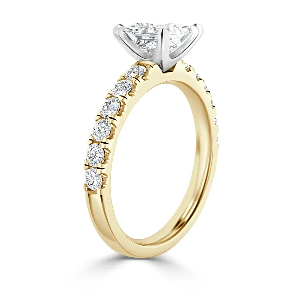 Violet - 18ct Yellow Gold - Princess